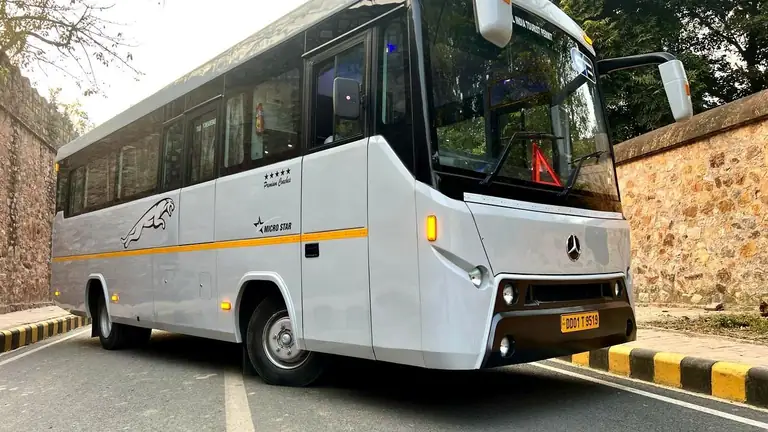 Nitu Travels group bus rental vehicle in Delhi