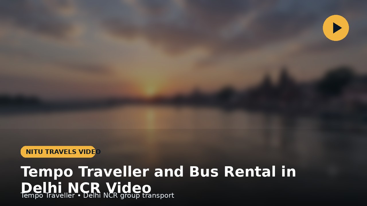 White Tempo Traveller on road for Delhi NCR group transport booking